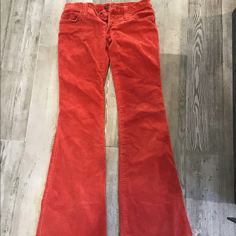Frankie b red corduroy jeans